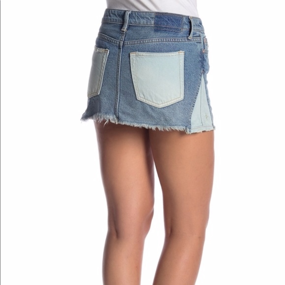 Free people patched denim skirt - Picture 2 of 4